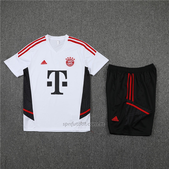 Chandal del Bayern Munich Manga Corta 2022-2023 Blanco - Pantalon Corto